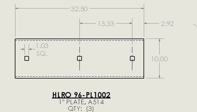 HRLO96-PL1002  Cutting Edge 32.5" Long